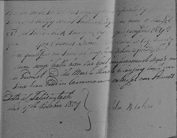 Transcription of this Attachment to David Savoy's 1809 Memorial at Archival Records/Administrative Documents.